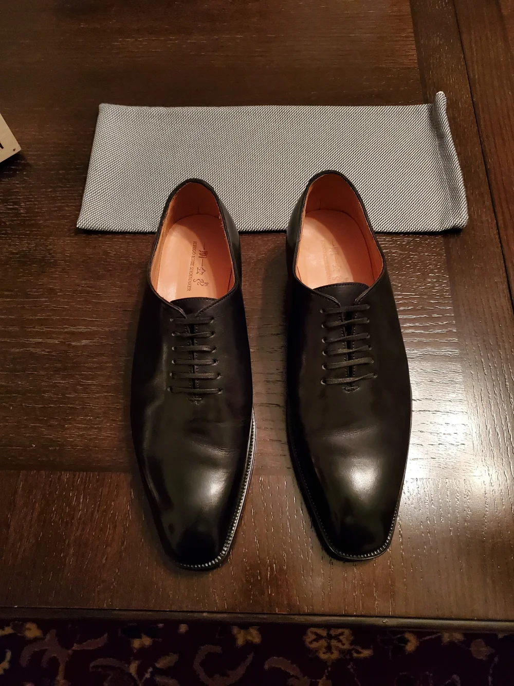 Black Wholecut Oxfords - US 8.5 E (Ichigo Ichie)